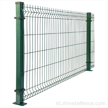 Pagar Keamanan Murah 3D melengkung pagar dilapisi PVC